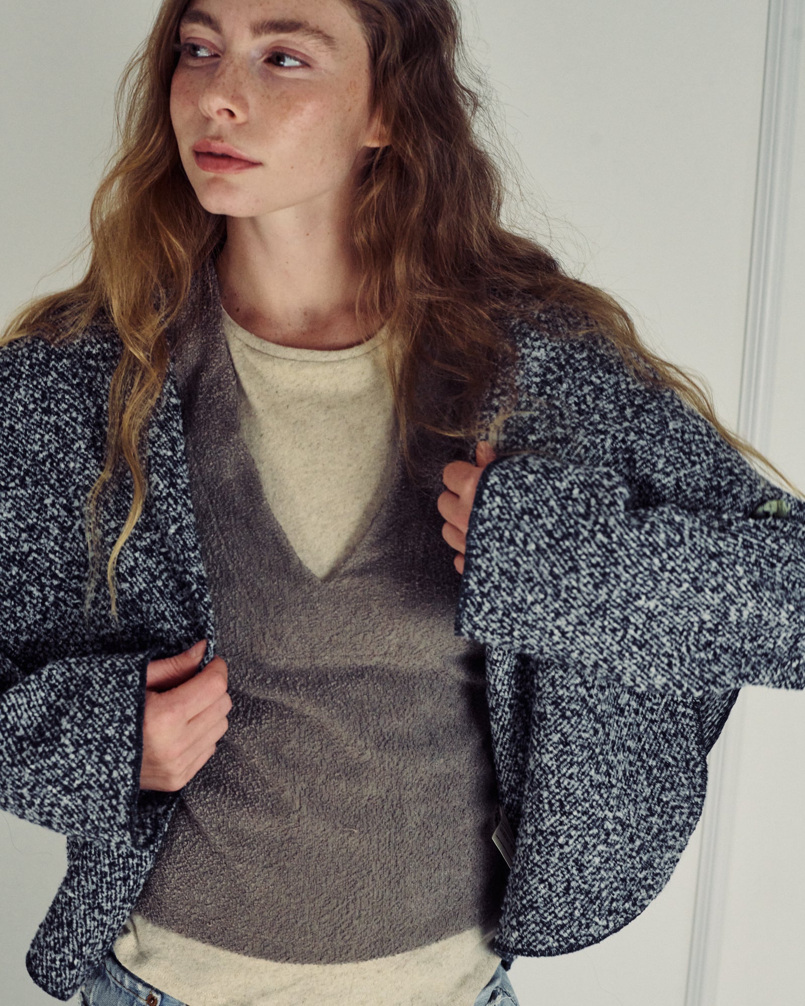 TOM RUSTIC BLUE  WOOL JACKET