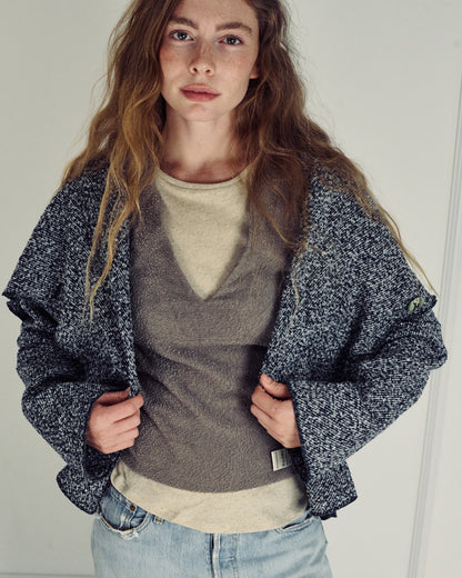 TOM RUSTIC BLUE  WOOL JACKET