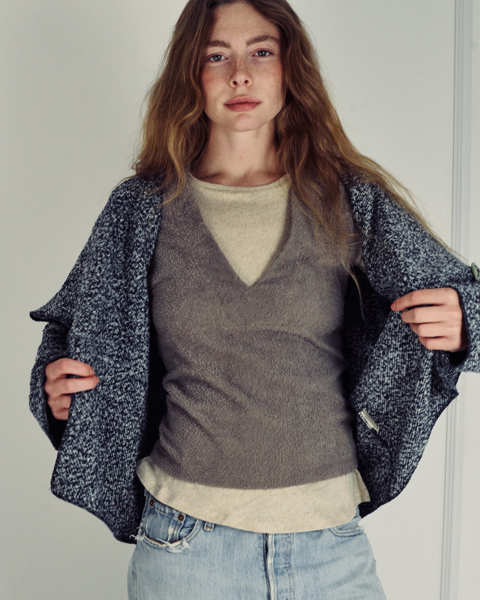 TOM RUSTIC BLUE  WOOL JACKET