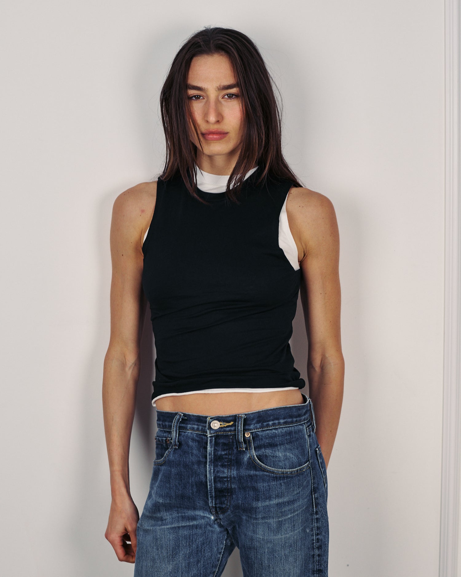 NATI TANK TOP BLACK