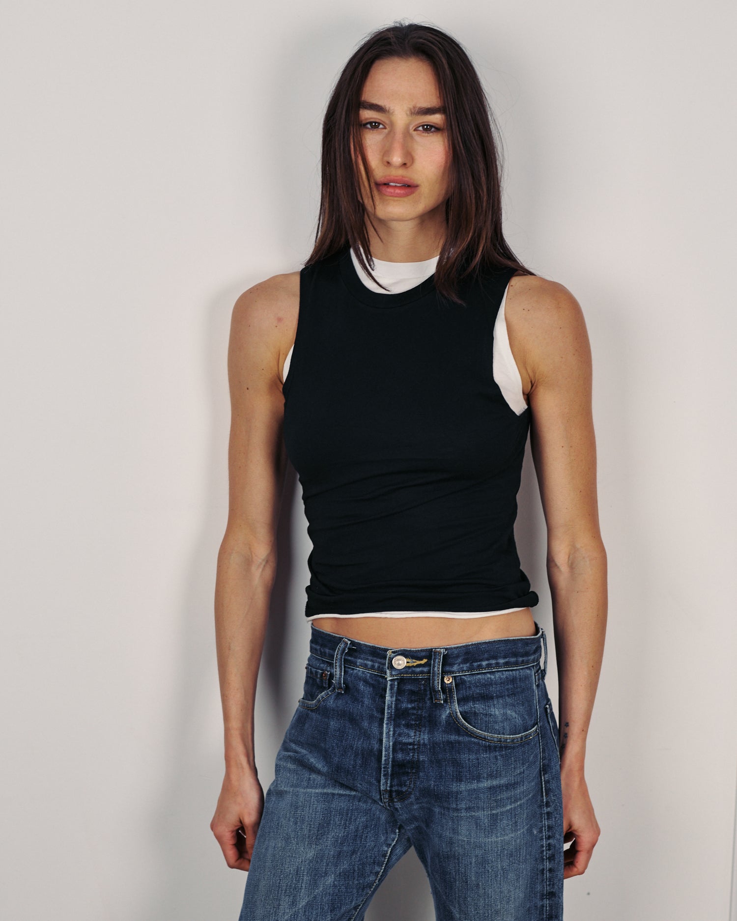 NATI TANK TOP BLACK