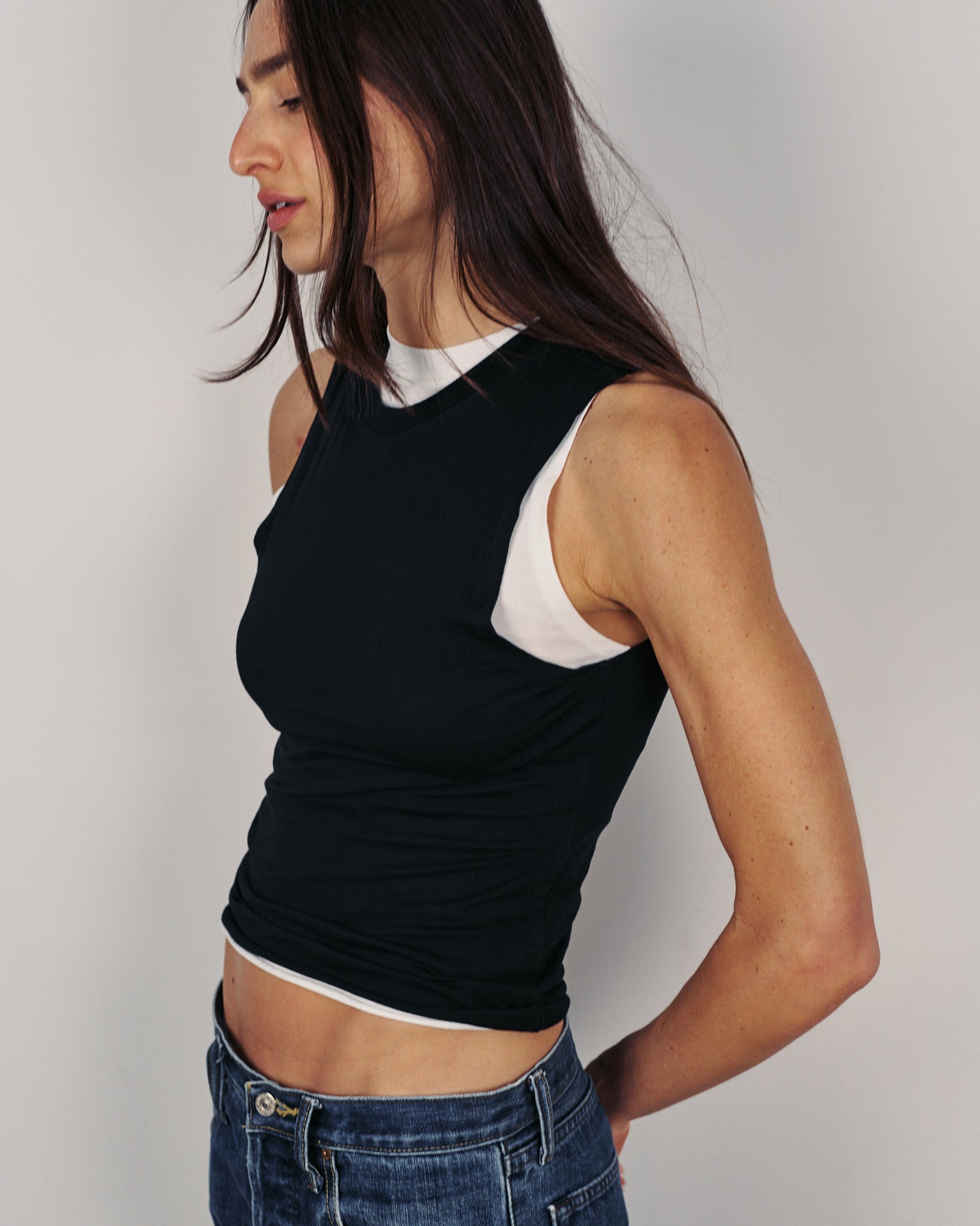 NATI TANK TOP BLACK
