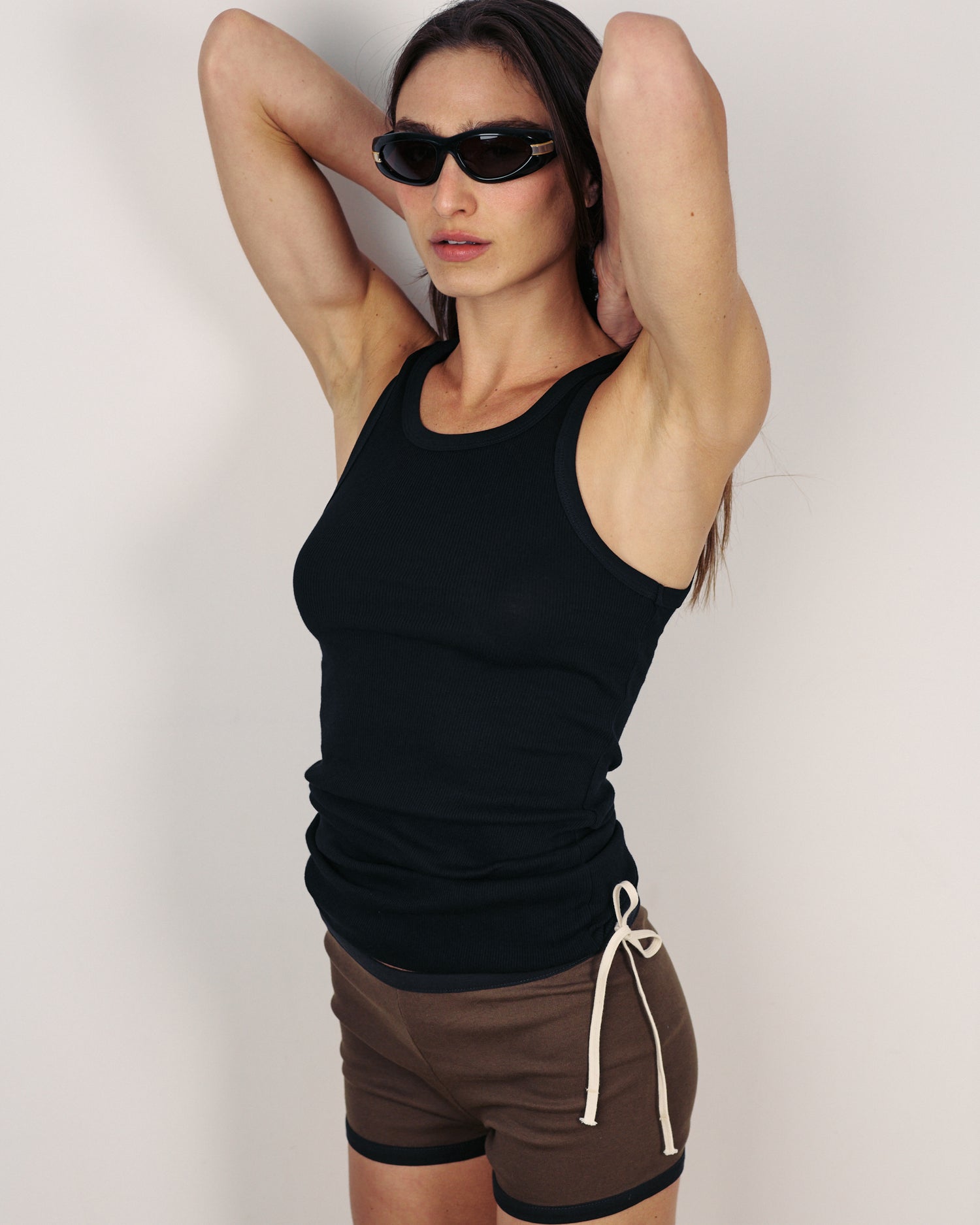 LEON SHORTS SMOKY BROWN