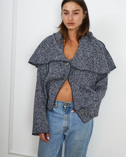 TOM RUSTIC BLUE  WOOL JACKET