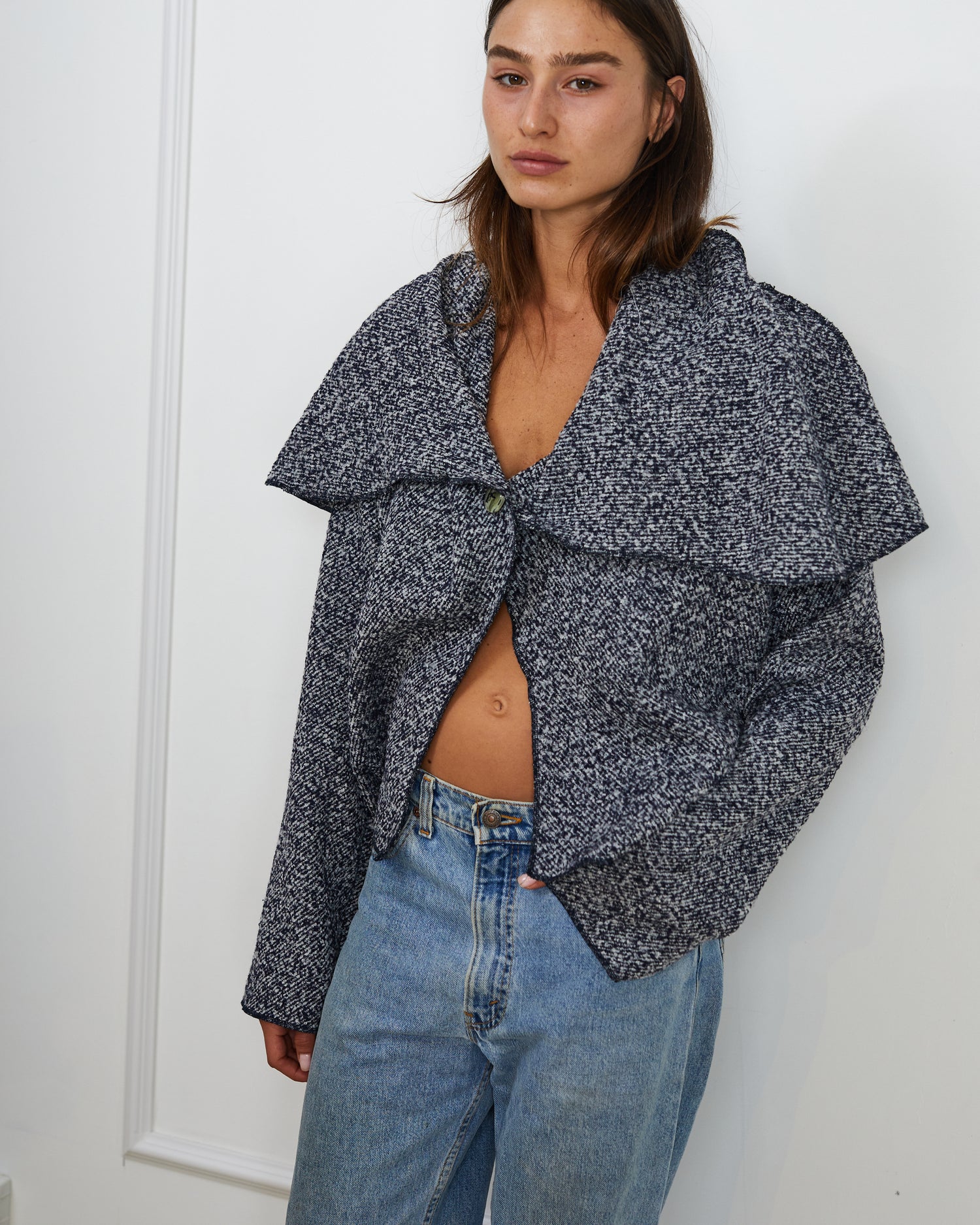 TOM RUSTIC BLUE  WOOL JACKET