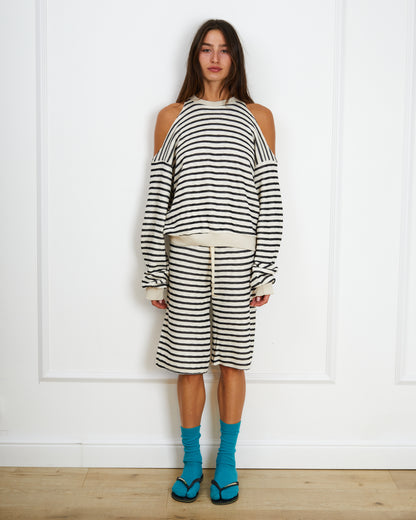 RIMINI BLACK STRIPES TOP