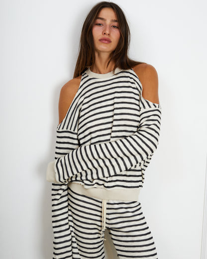 RIMINI BLACK STRIPES TOP
