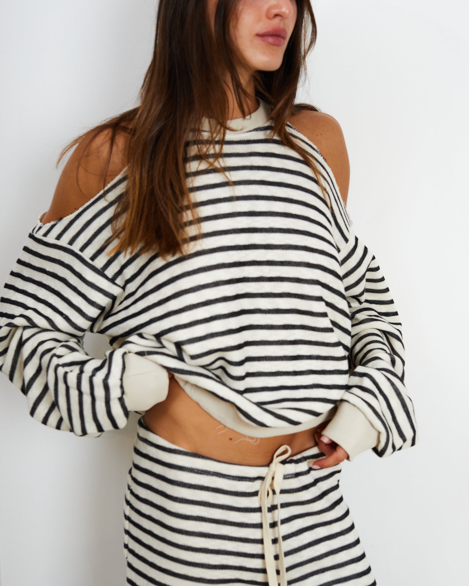 RIMINI BLACK STRIPES TOP