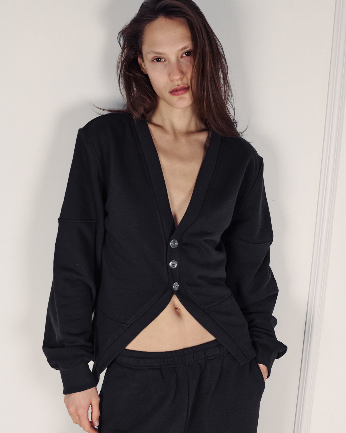 CHLOE CARDIGAN EASY BLACK