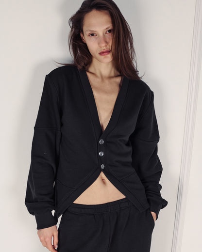 CHLOE CARDIGAN EASY BLACK