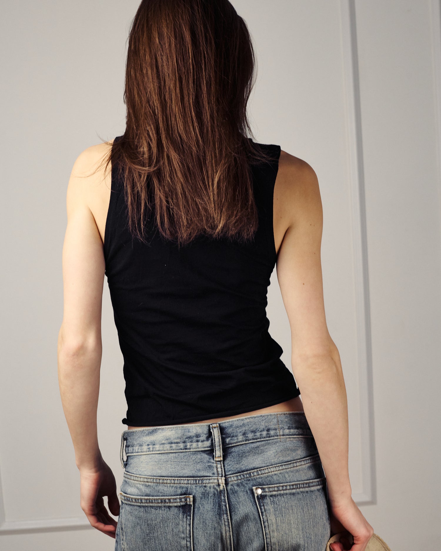 NATI TANK TOP BLACK