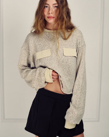 CERA CREAMY BROWN SWEATER