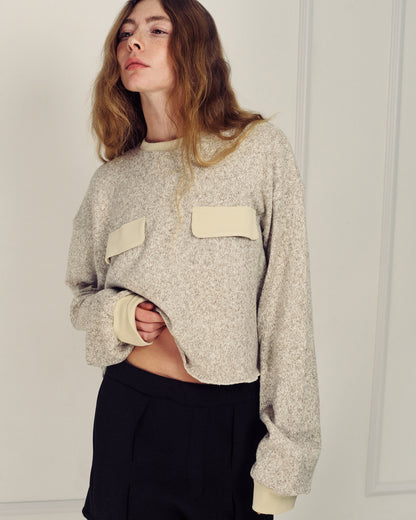 CERA CREAMY BROWN SWEATER