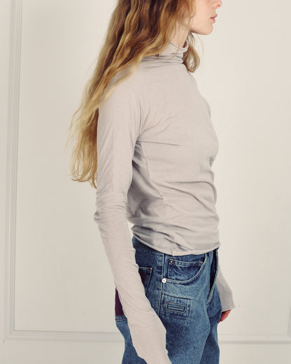 DENIS GREY TURTLENECK TOP