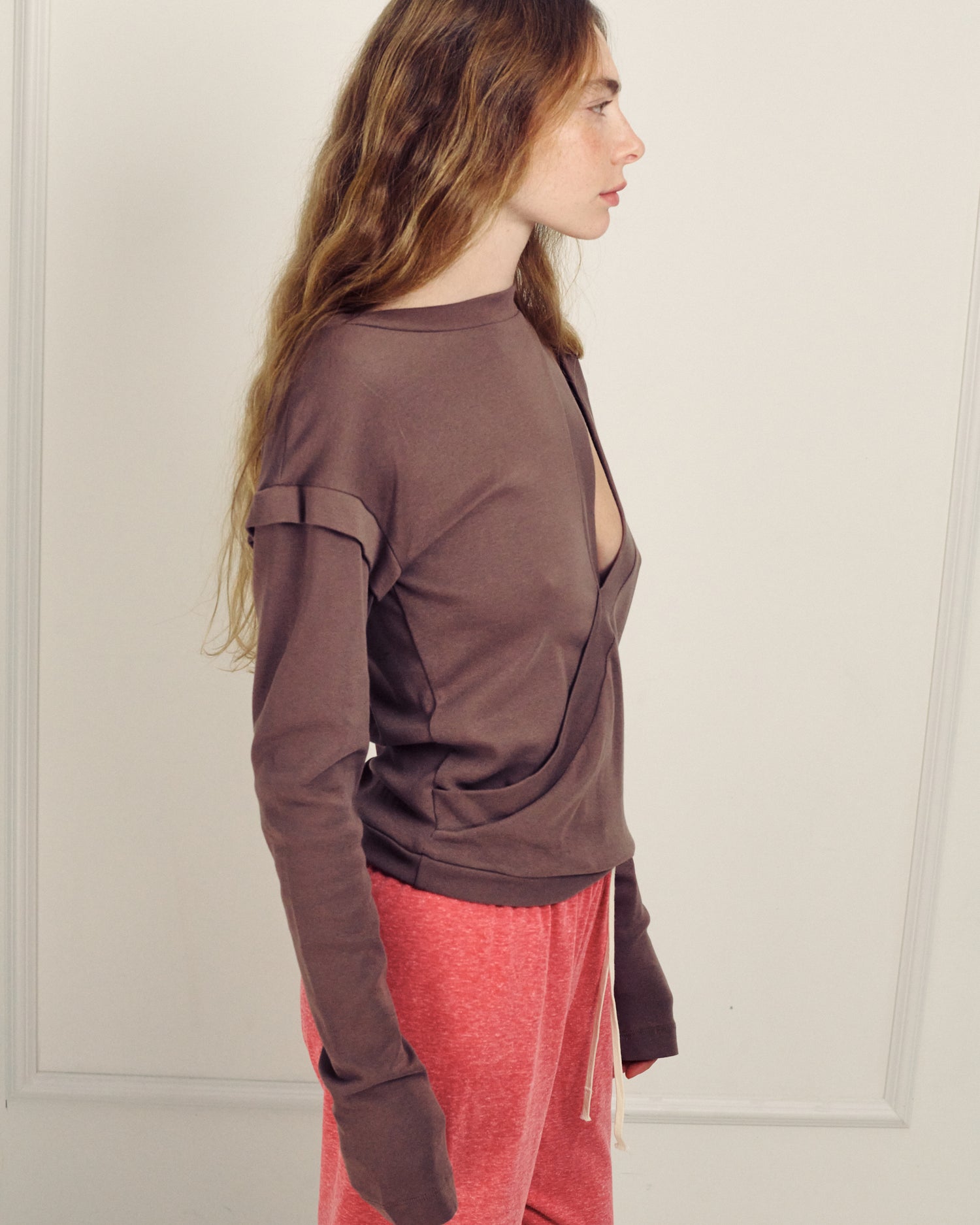 ISABEL SMOKY BROWN TOP