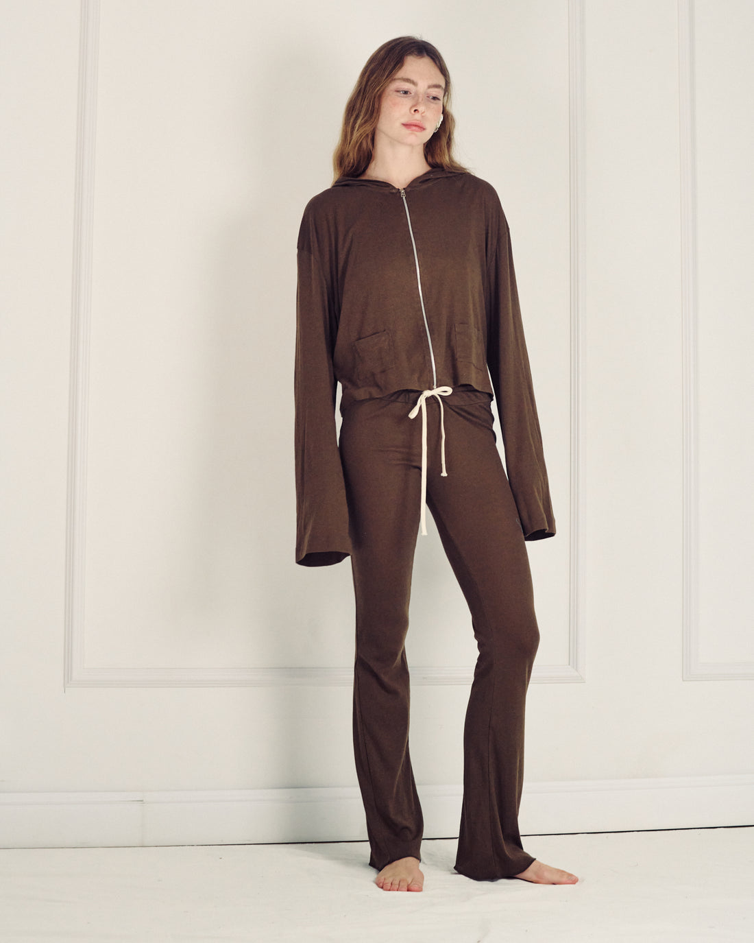 NINA PANTS SMOKY BROWN