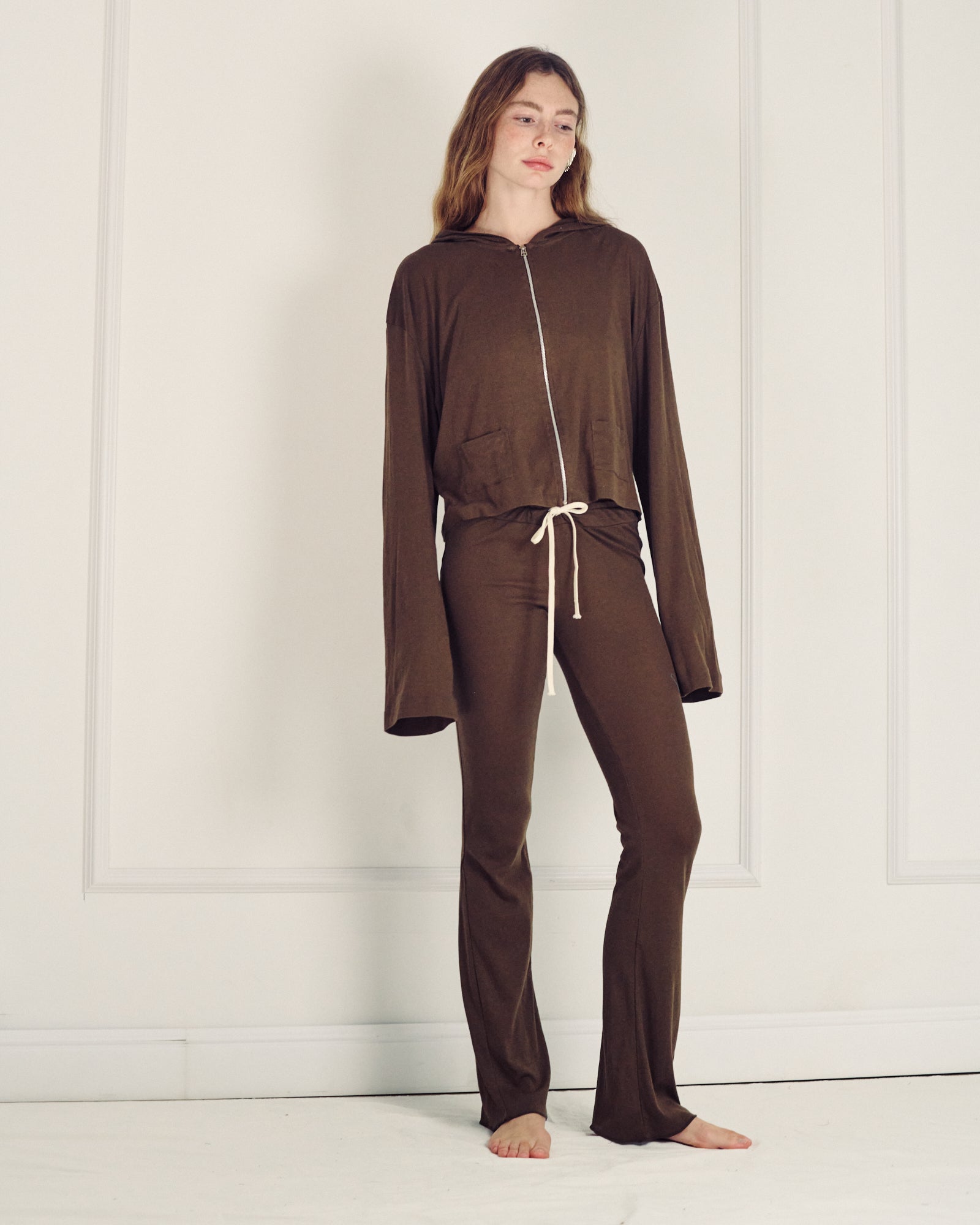NINA PANTS SMOKY BROWN