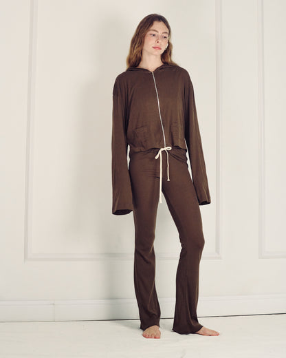 NINA PANTS SMOKY BROWN