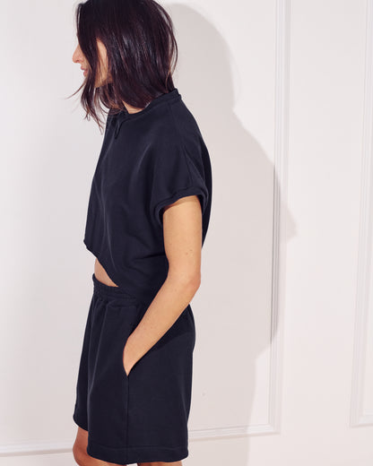 ROZA TOP EASY BLACK