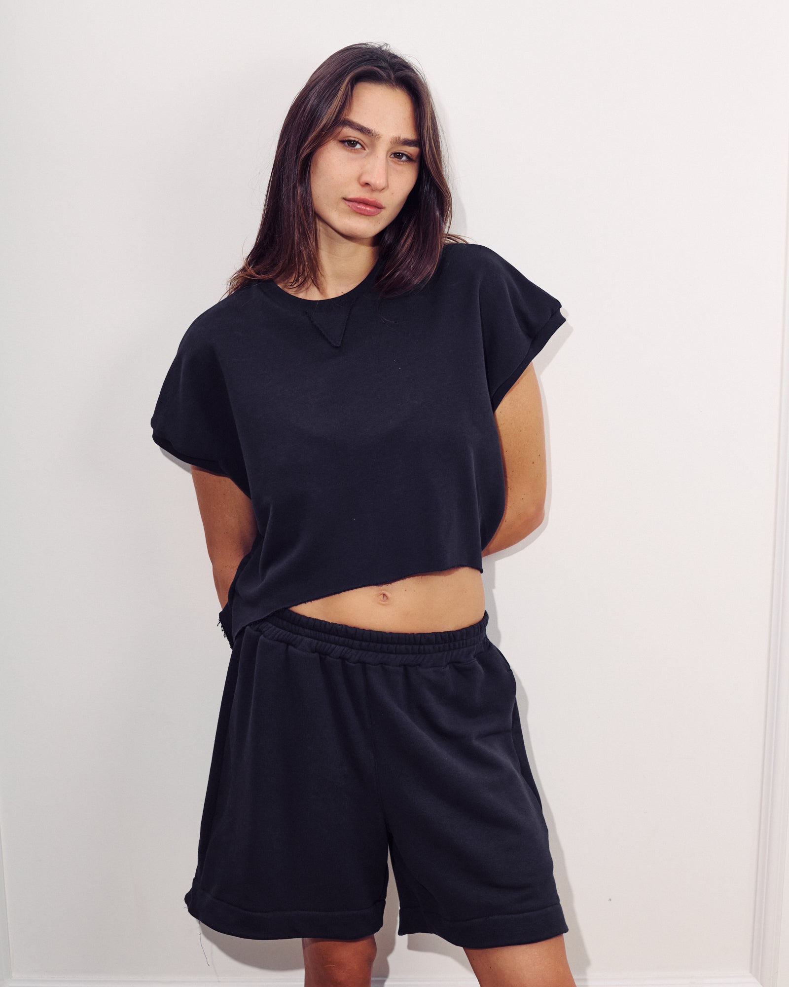 ROZA TOP EASY BLACK