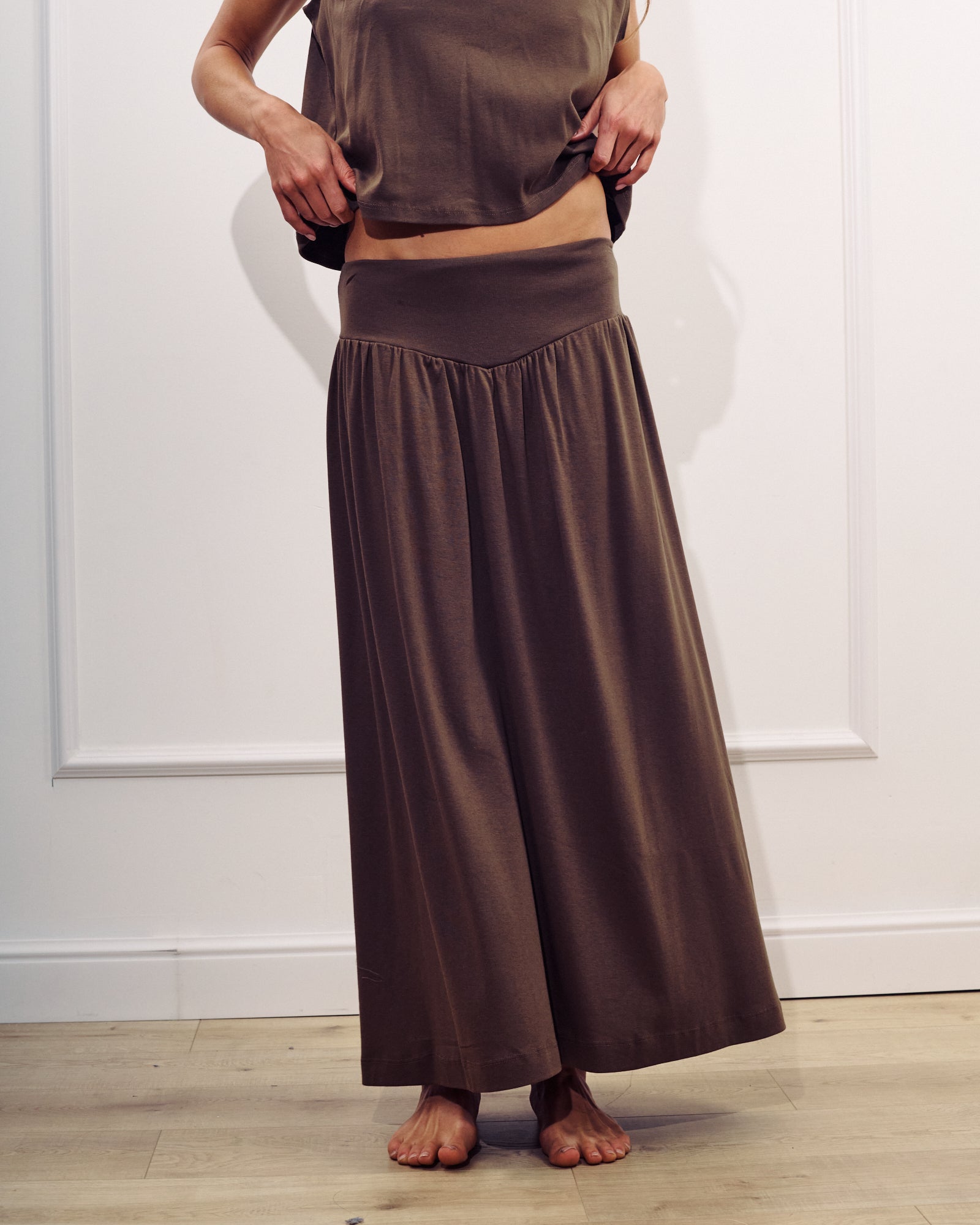 DONNA SKIRT CHOCOLATE