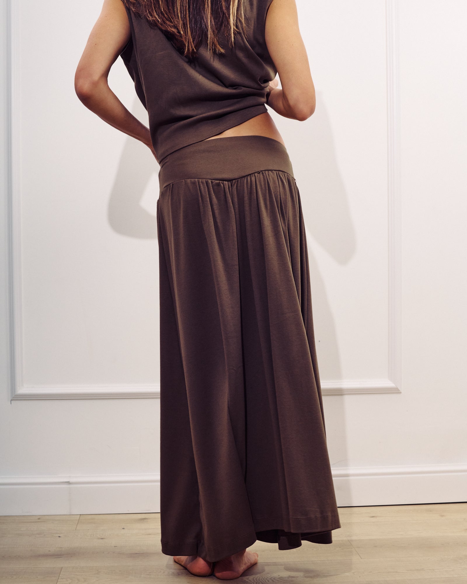 DONNA SKIRT CHOCOLATE