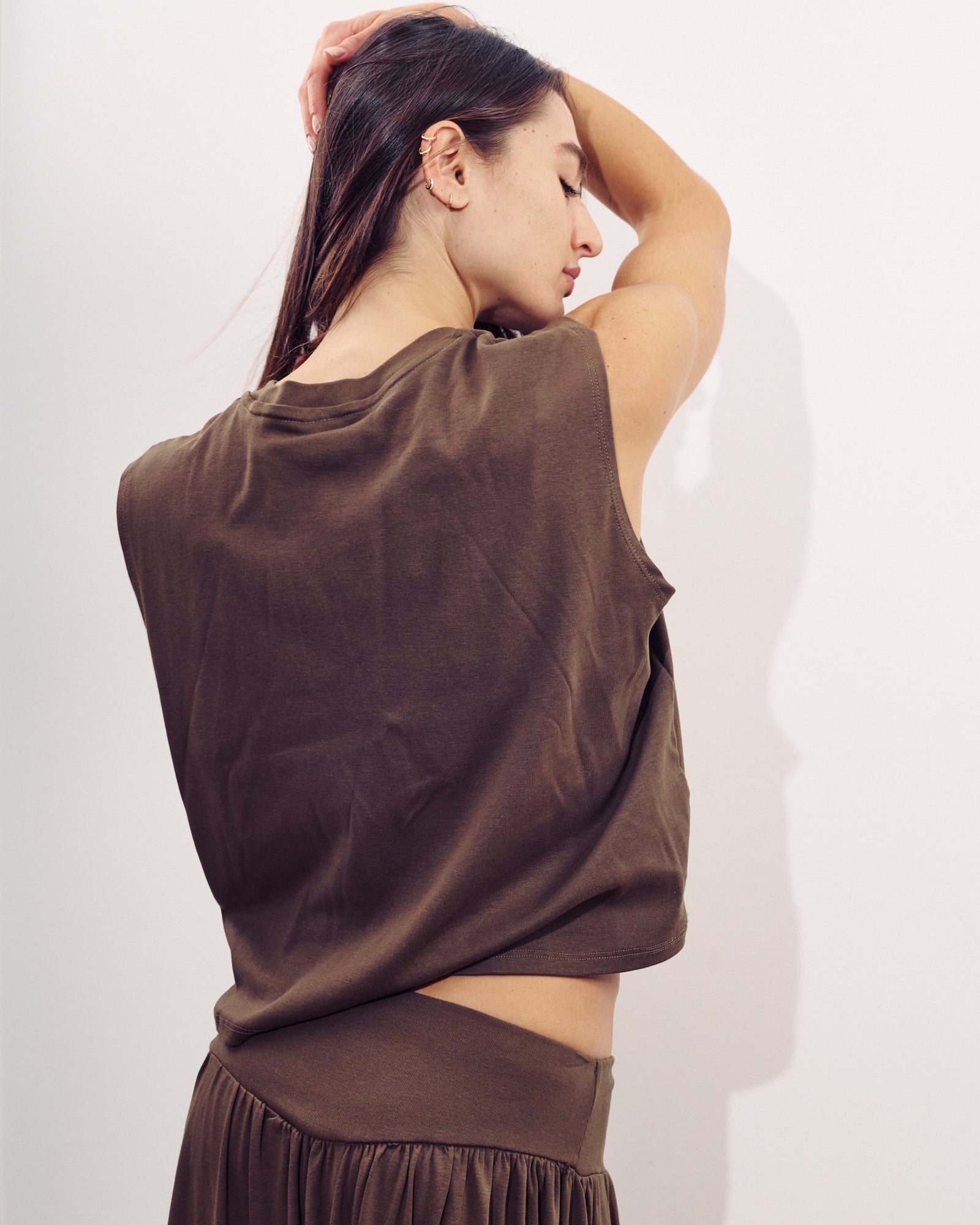 DONNA SKIRT CHOCOLATE