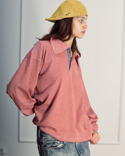 TAMAR POLO ROSE STRIPES