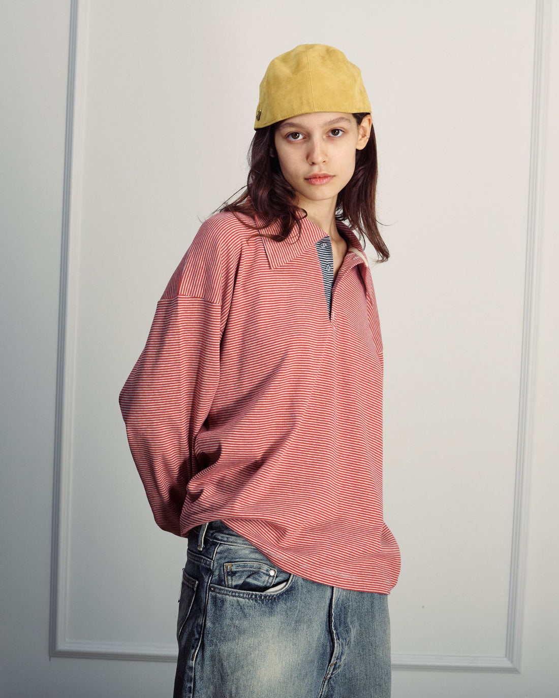 TAMAR POLO ROSE STRIPES