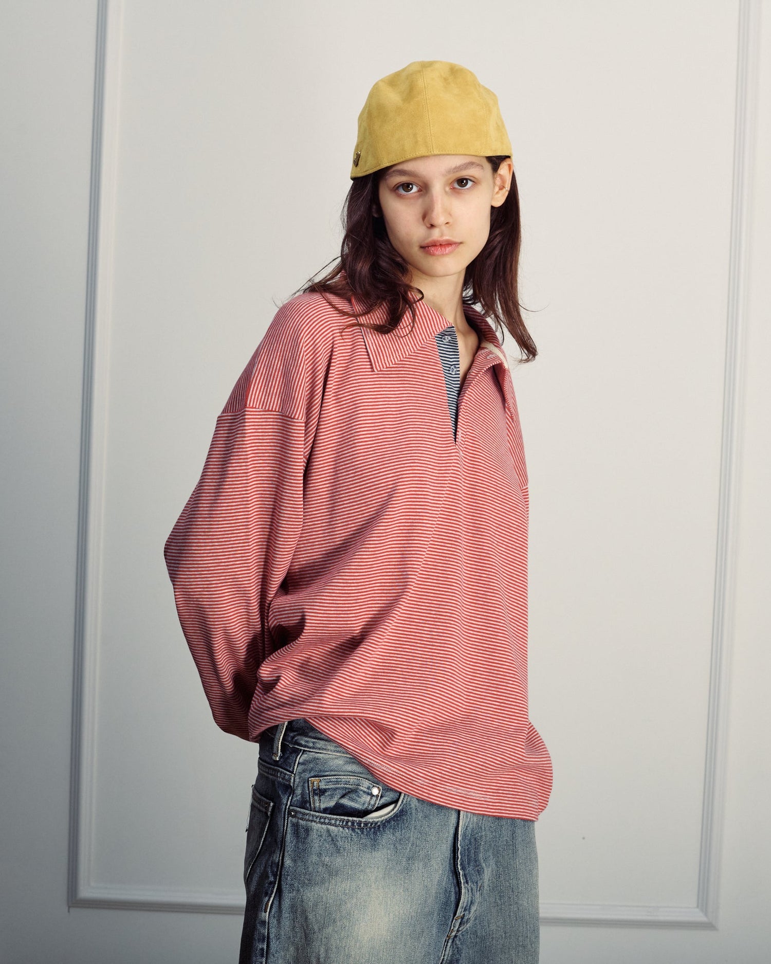 TAMAR POLO ROSE STRIPES