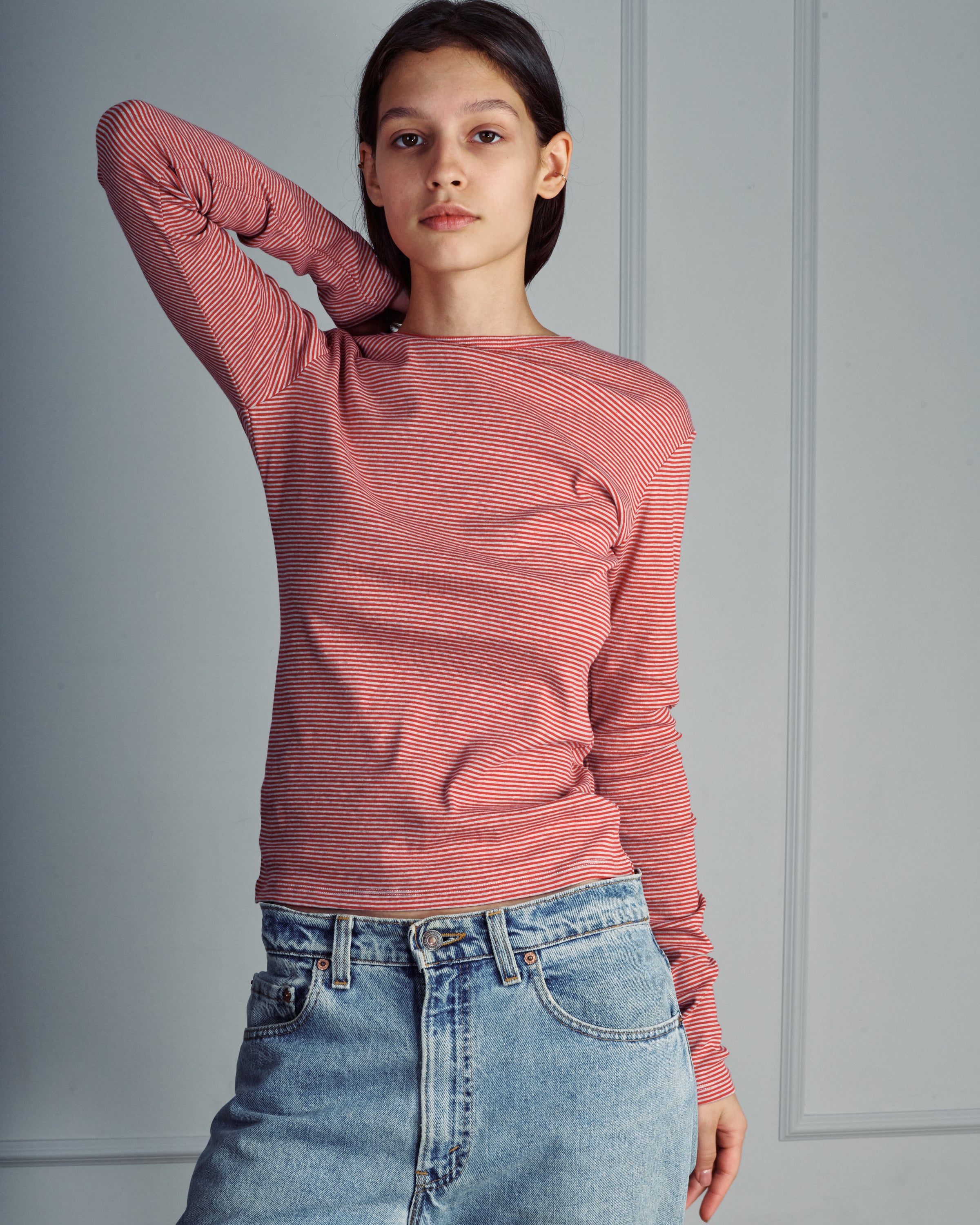 RICH ROSE STRIPES TEE