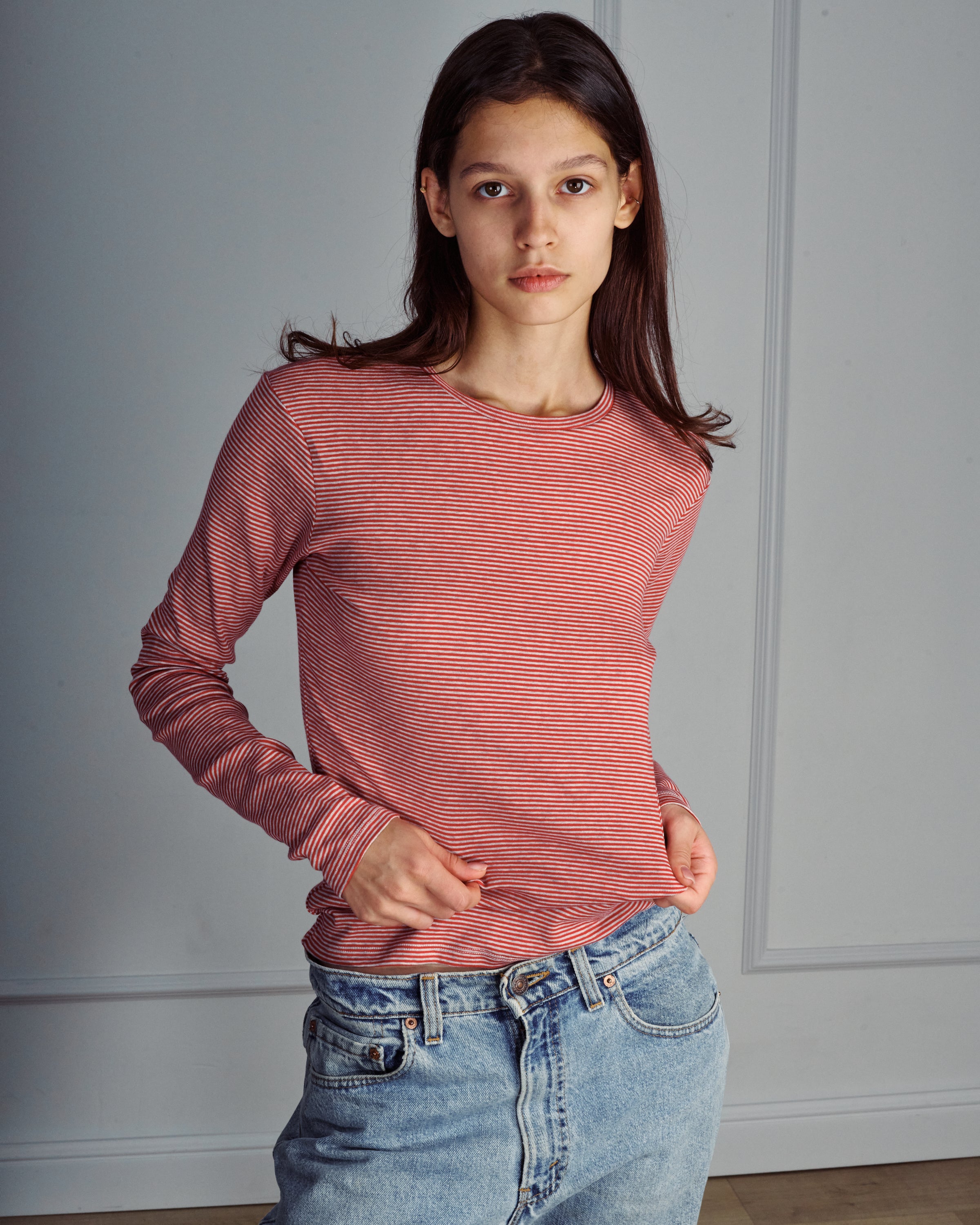 RICH ROSE STRIPES TEE