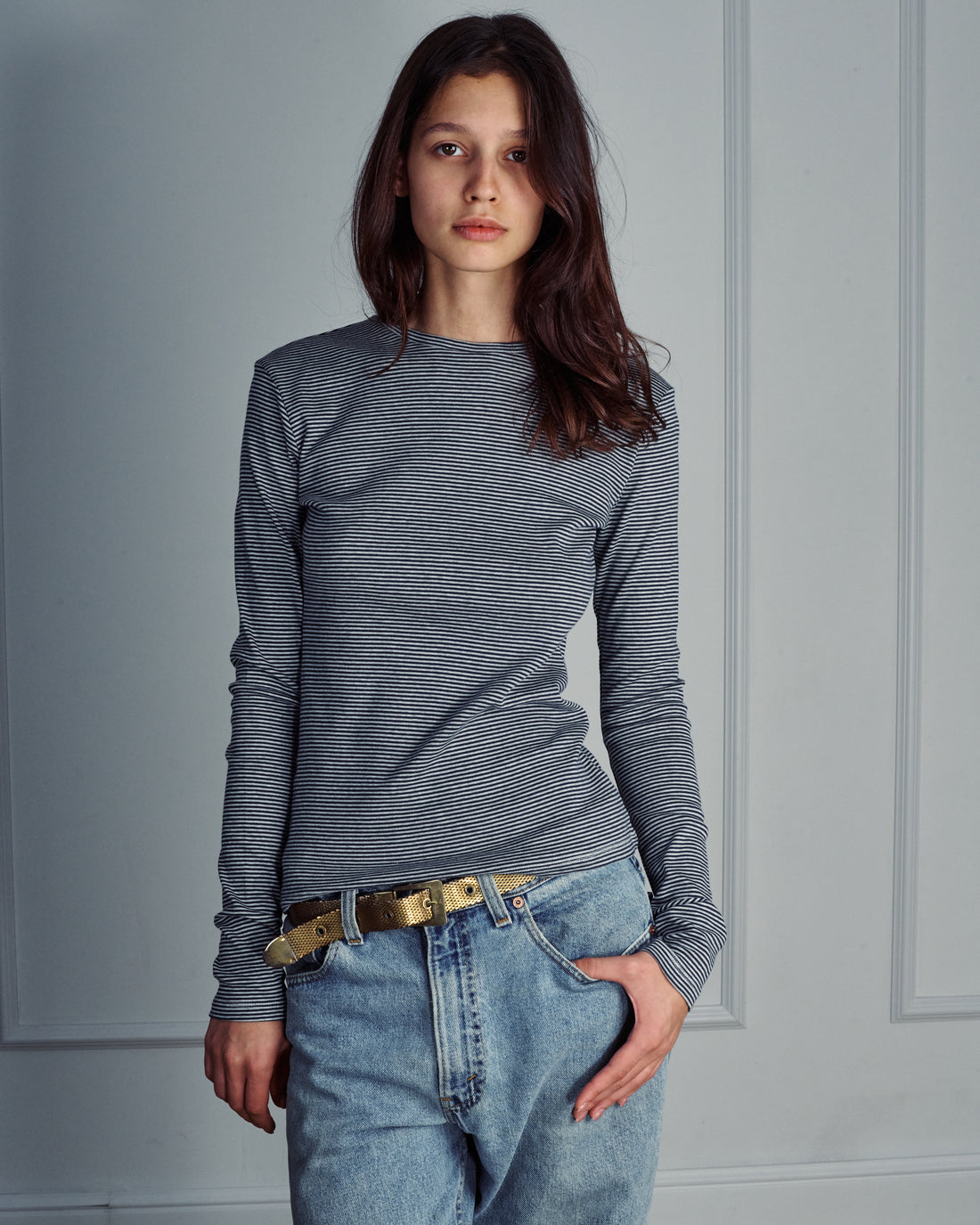 RICH BLUE STRIPES TEE