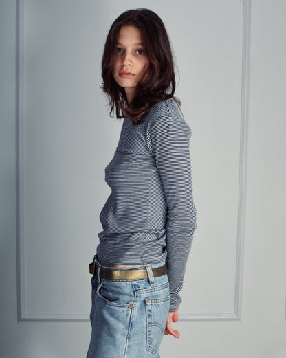 RICH BLUE STRIPES TEE