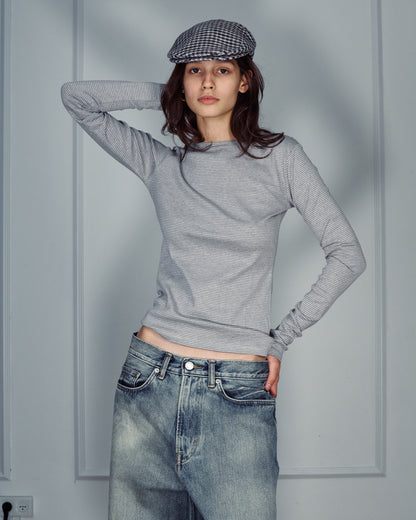 RICH GREY STRIPES TEE