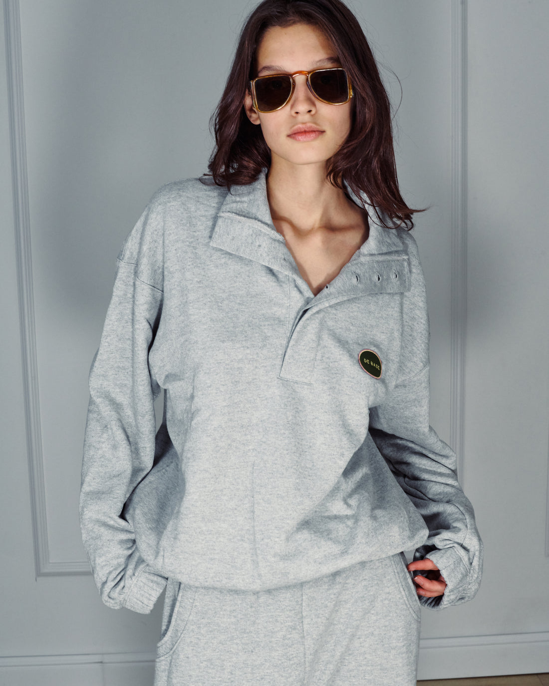 ADAM AMERICAN GREY HOODIE