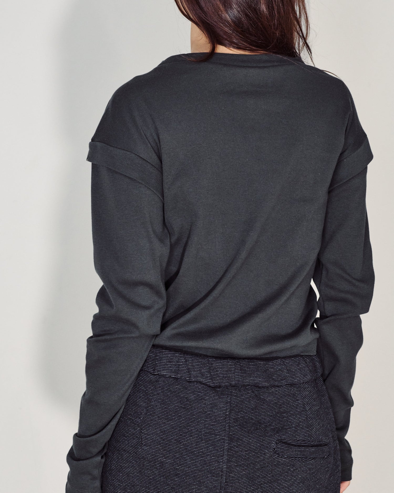 ISABEL MONOCHROME GREY TOP