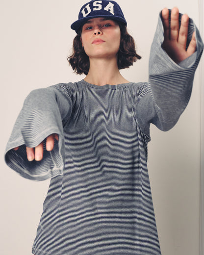 SHILA BLUE STRIPES SHIRT