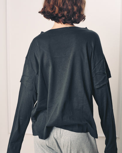 RICHEE TOP MONOCHROME GREY