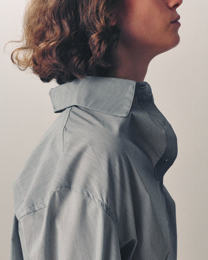 RALPH TOP GREY FINE STRIPES