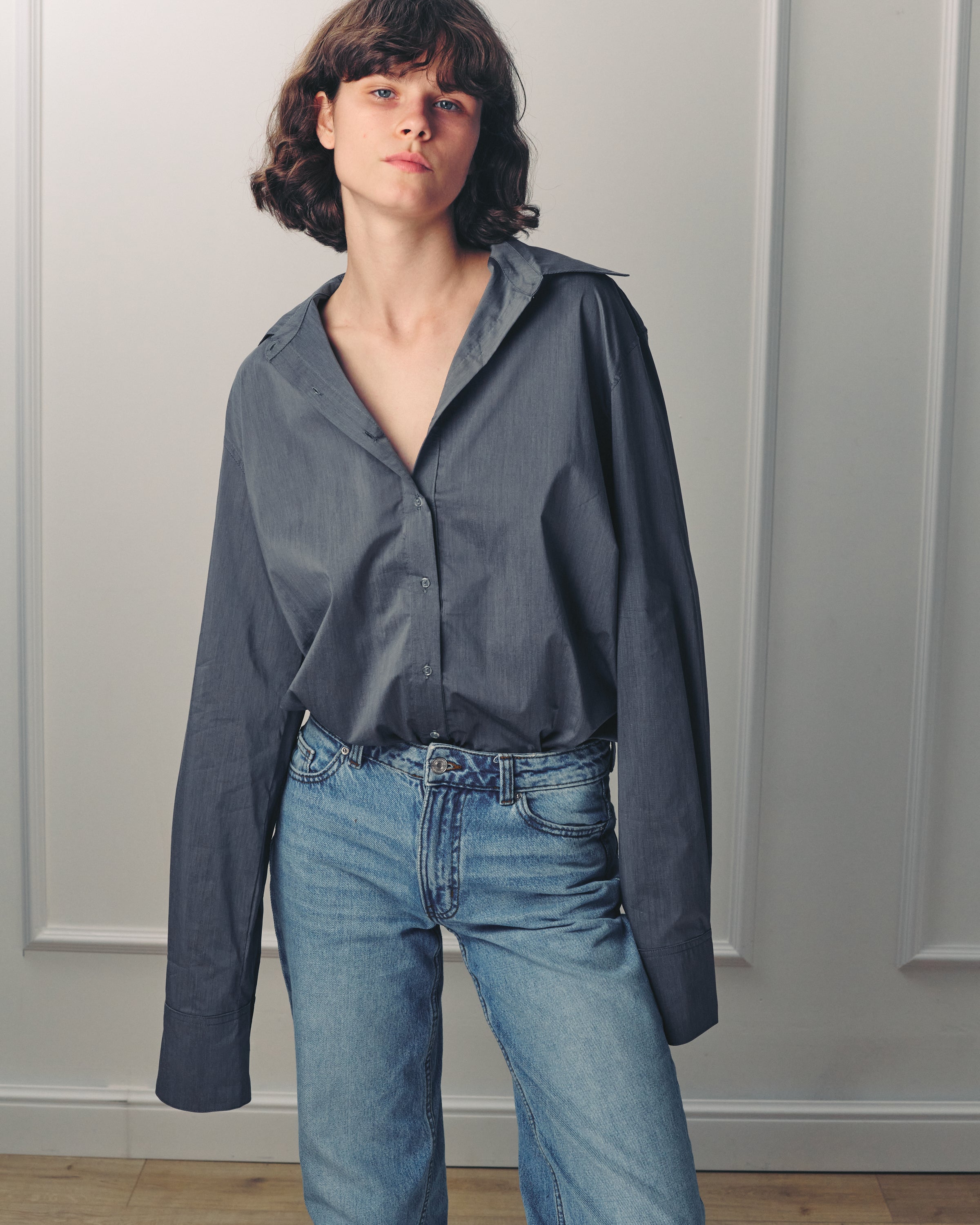 RALPH MONOCHROME GREY TOP