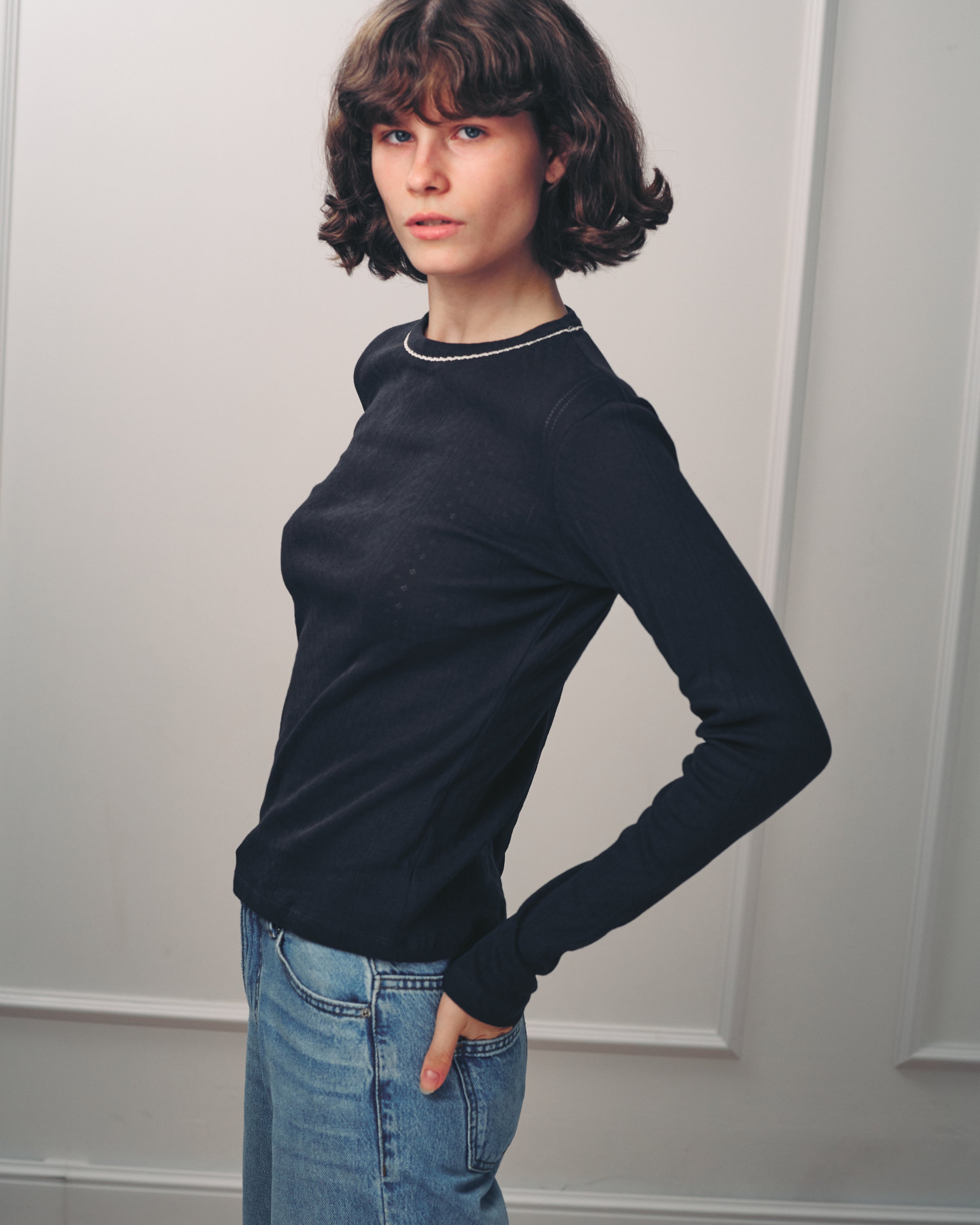 VALERI SHIRT EASY BLACK