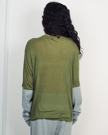 BARI OLIVE GREEN TOP