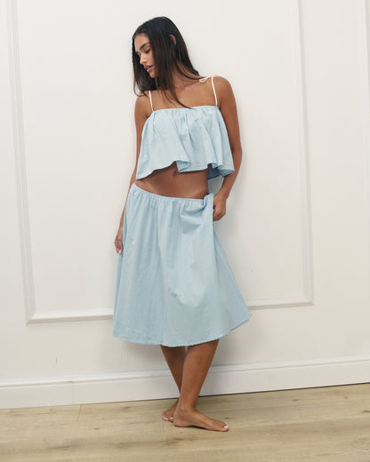 ANNA TOP LIGHT BLUE