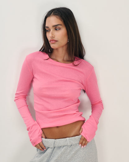 DANIELLA LONG SLEEVE FUSCHIA
