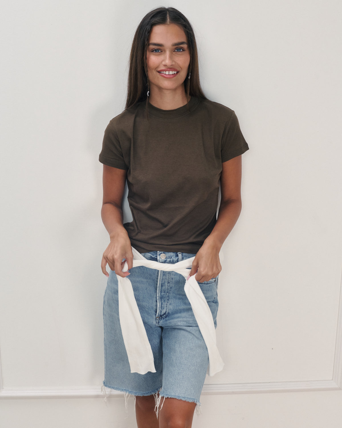 JULIE TEE SMOKY BROWN