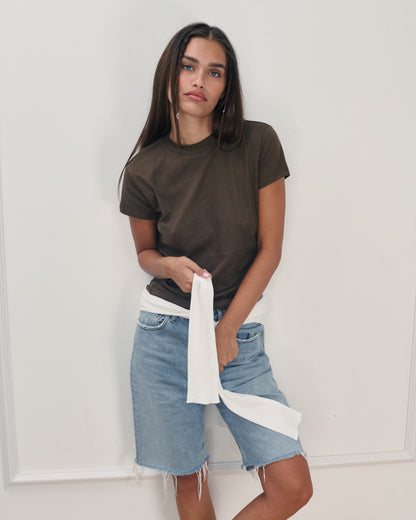 JULIE TEE SMOKY BROWN