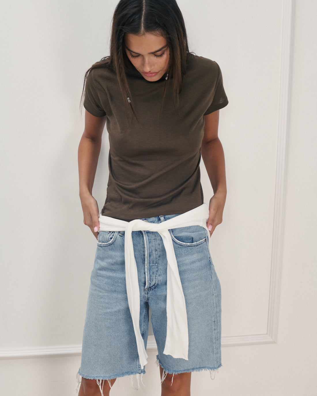 JULIE TEE SMOKY BROWN