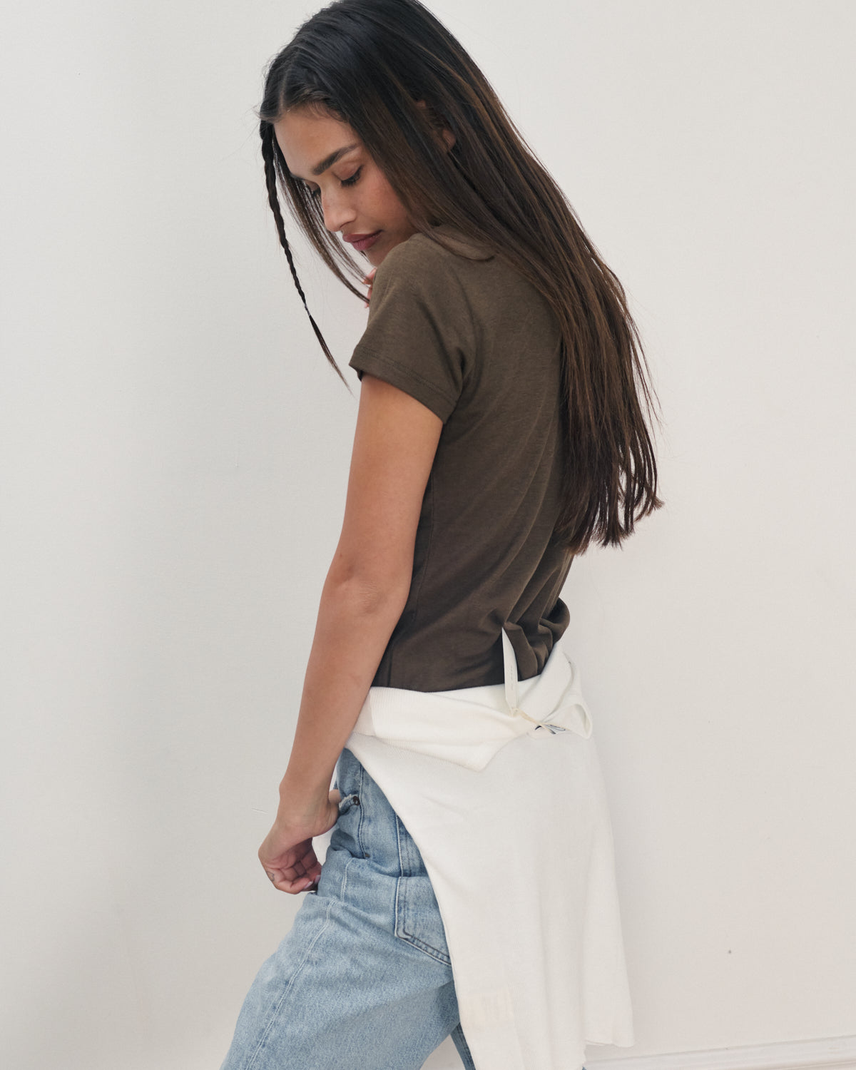 JULIE TEE SMOKY BROWN