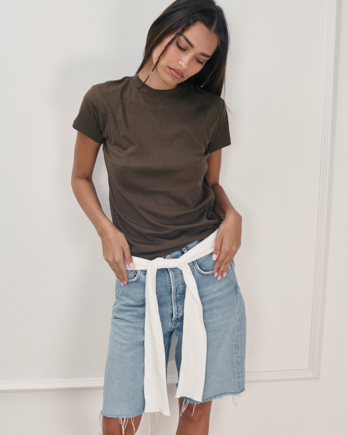 JULIE TEE SMOKY BROWN